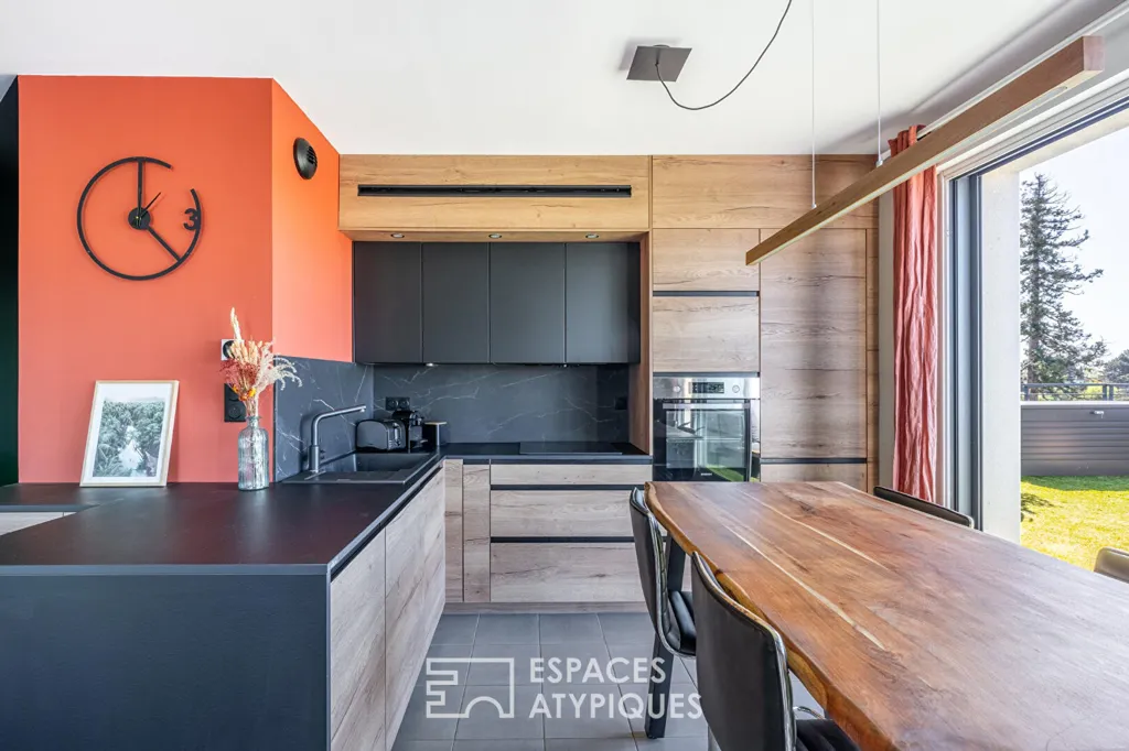 Cucina - Apartment with South Terrace in Limonest