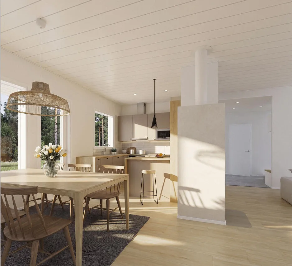 Salle à manger - Modern House with Heat Pump in Quiet Area