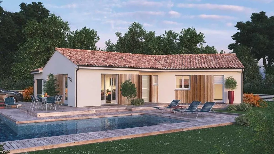Contemporary House with Garden in Muron