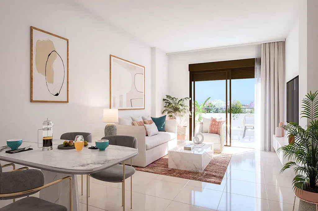 Séjour - 3-Bed Apartment with Sea View in Estepona