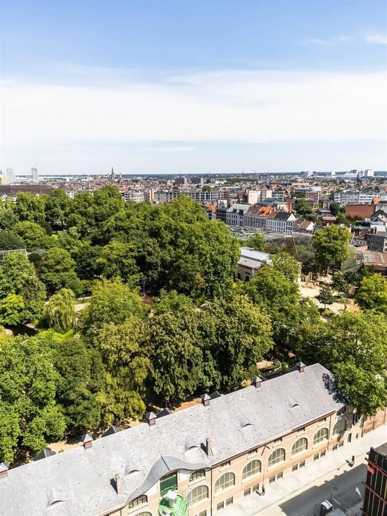 Vue aérienne - Appartement Neuf avec Terrasse à Anvers