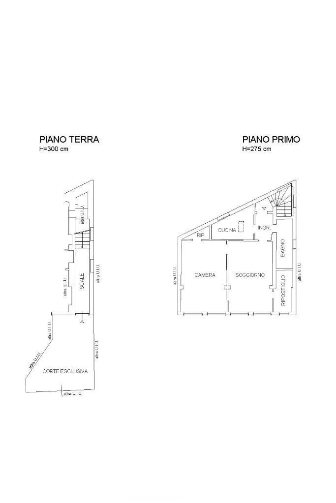Planimetria - Spacious 2-Bedroom with Private Courtyard in Garda