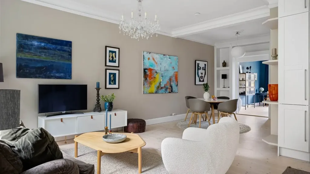 Séjour - Rearranged Apartment with Balcony in Florence