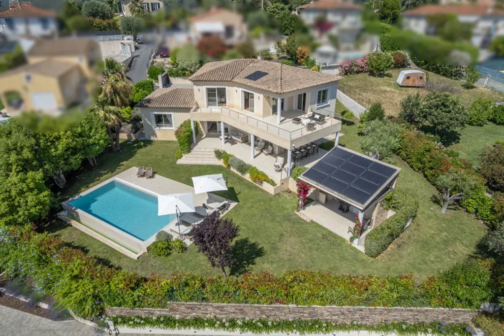 Õhuvaade - Contemporary House with Panoramic Views in La Colle sur Loup