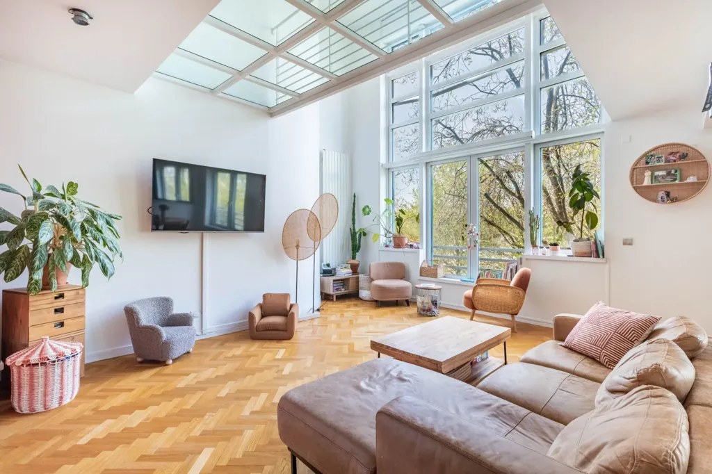 Séjour - Duplex avec Vue sur la Seine à Levallois-Perret