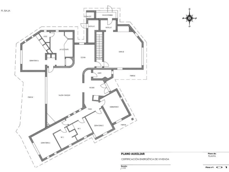 Plan - Chalet with Pool in Binidali, Mahón