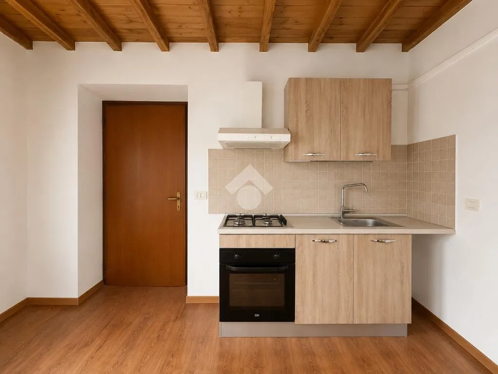Cucina - Historic Apartments with Piazza View in Bagnaia
