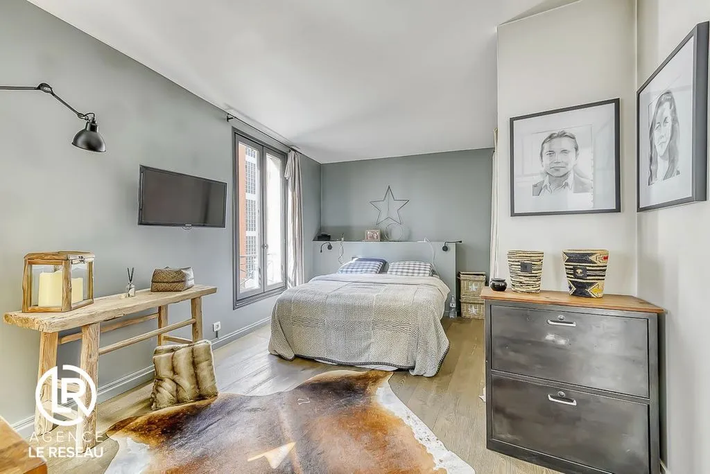 Chambres - Duplex Familial avec Charme Ancien à Boulogne-Billancourt