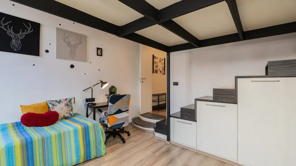 Camere da letto - Rustic-Style Flat with Terrace in Milan