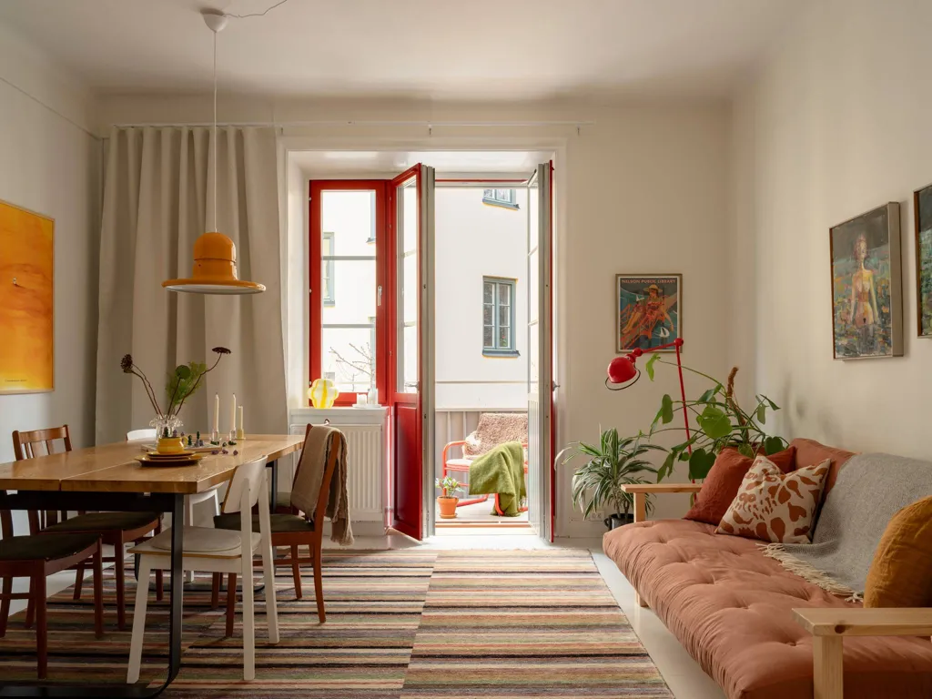Söögituba - Charming Two-Bedroom with South-Facing Balcony in Söder