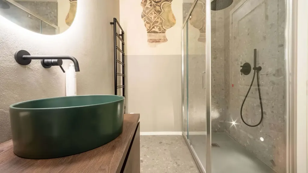 Bathrooms - Restored 2-Bedroom Apartment in Verona