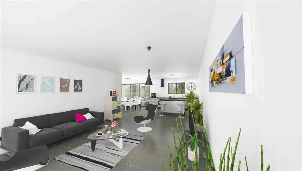 Maison Contemporaine avec Terrain à Landévant