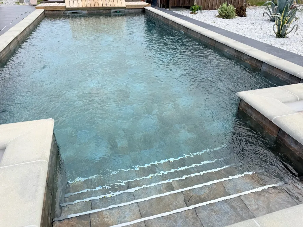 Pool - Contemporary House with Pool and Spa in Escource