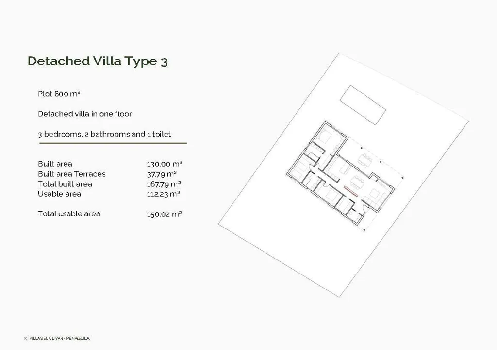 Floor Plan - New Build Villa with Mountain Views in Penáguila