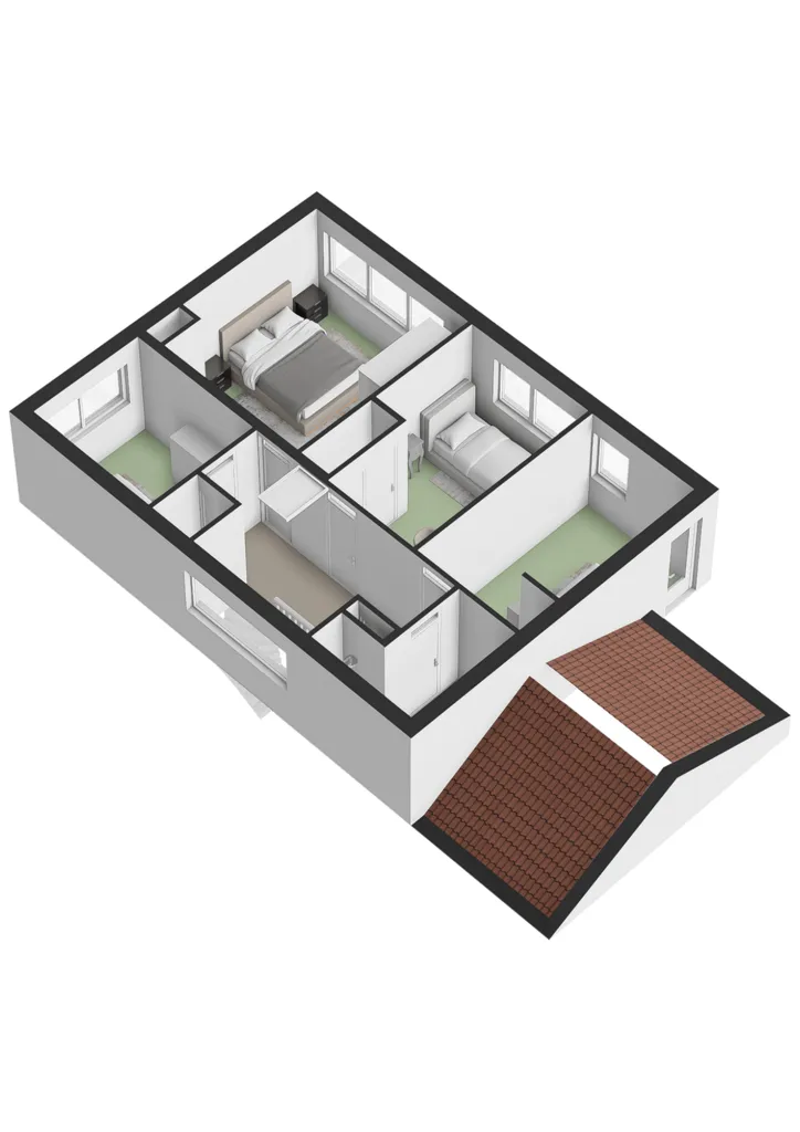 Plan - Extended Semi-detached House with Garden in Velp