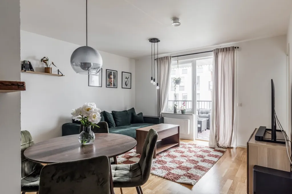 Séjour - Modern Flat with Balcony in Örebro