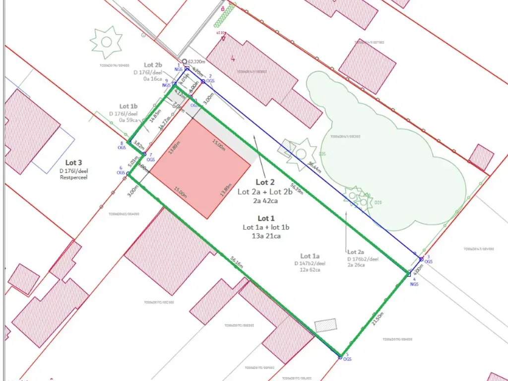 Plaan - Buildable Plot in Quiet Street, Eksel