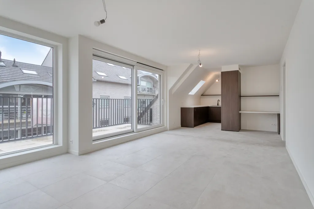 Living Room - Newly Built Apartment with Terrace in Desselgem Centre