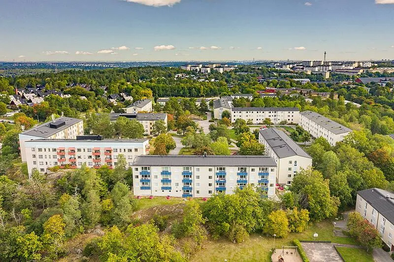 Õhuvaade - 1-toaline korter asukohas Stockholms kommun