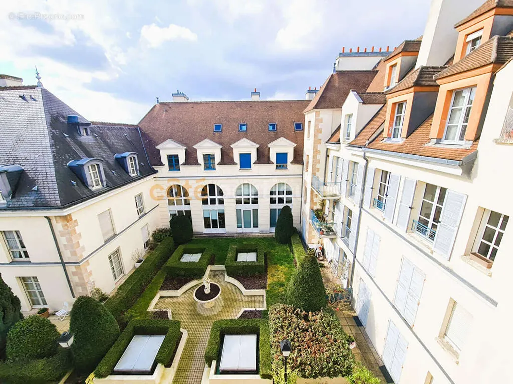 Vue aérienne - Appartement dernier étage avec jardin à Saint-Germain-en-Laye