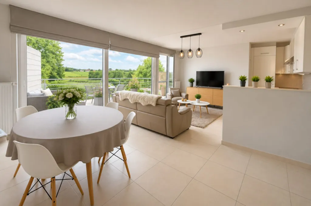 Salle à manger - Appartement avec Terrasse au Centre de Munkzwalm