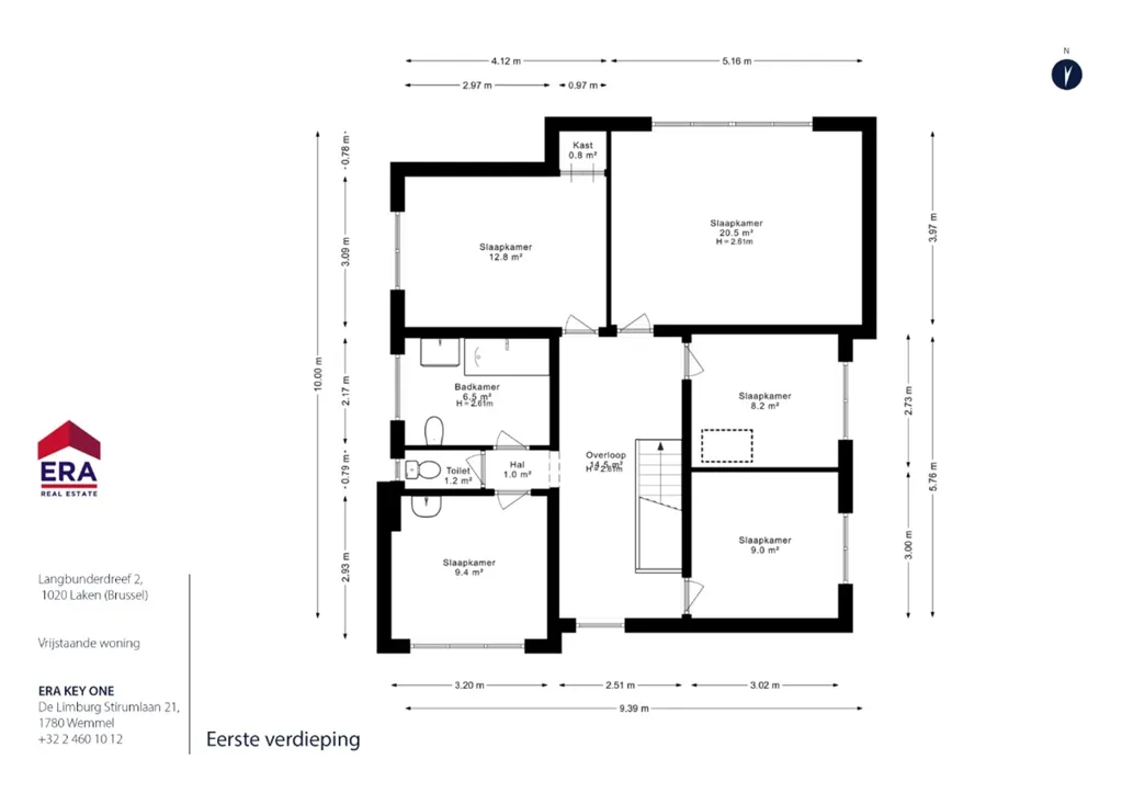 Plaan - Spacious Villa with Garden in Laeken