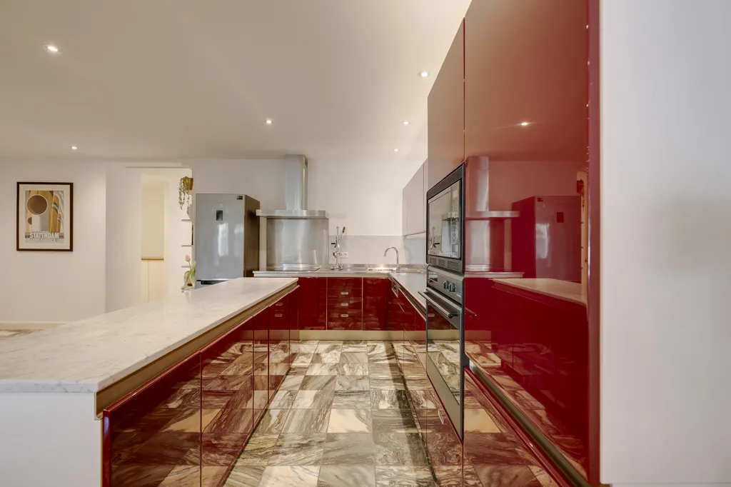 Köök - Modern Apartment with Sunny Terrace in Leien