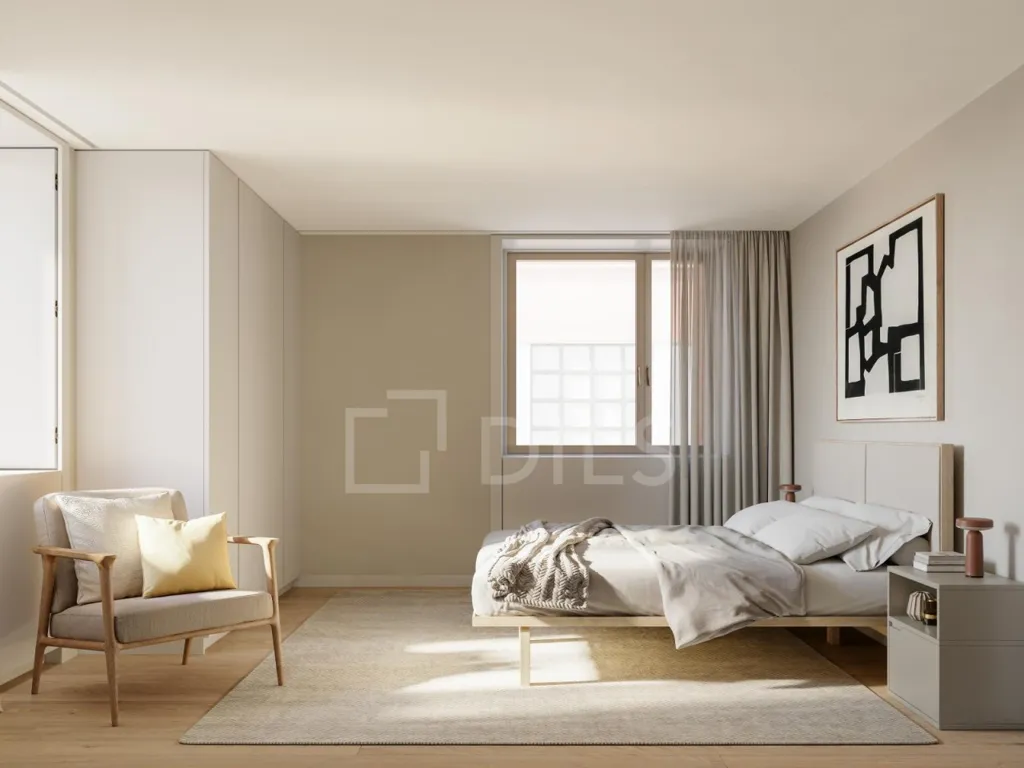 Camere da letto - T2 Apartment with Rooftop Pool in Alvalade