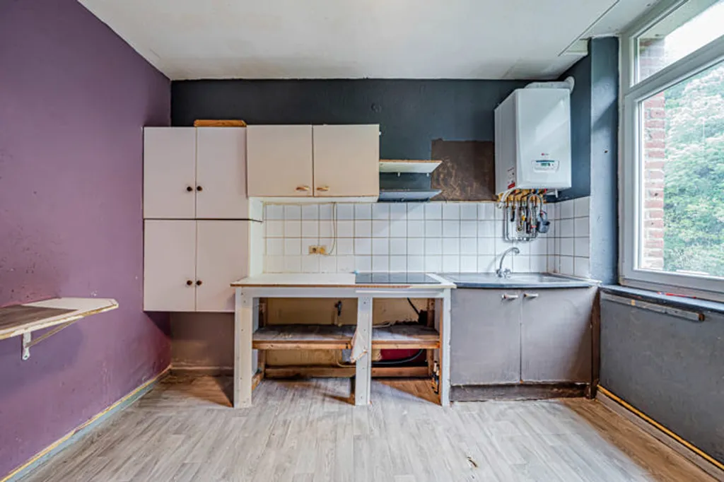 Köök - 3-Bedroom Apartment with Parking in Verviers