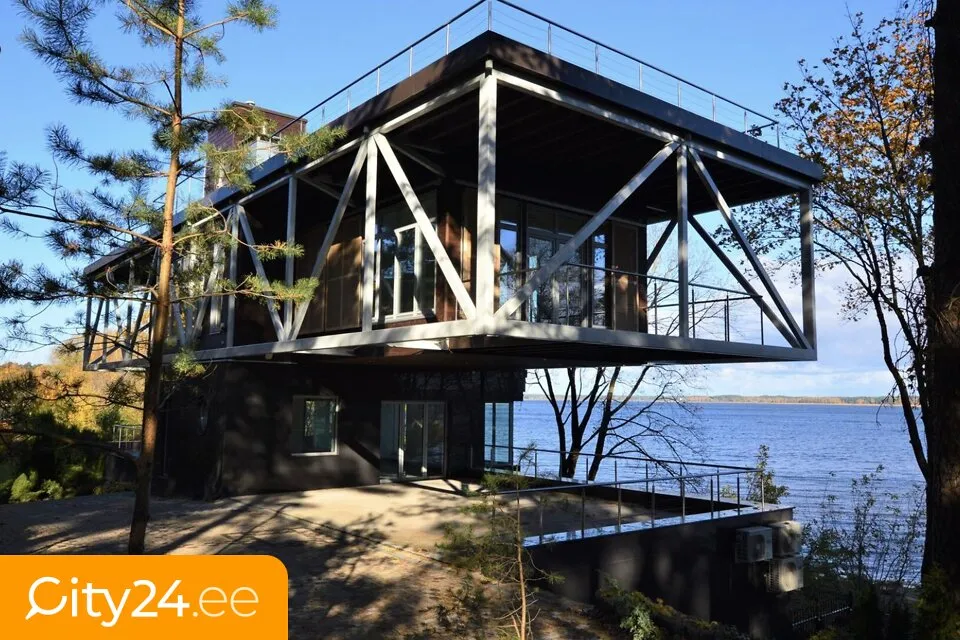 Architectural Gem by the Lake in Latvia