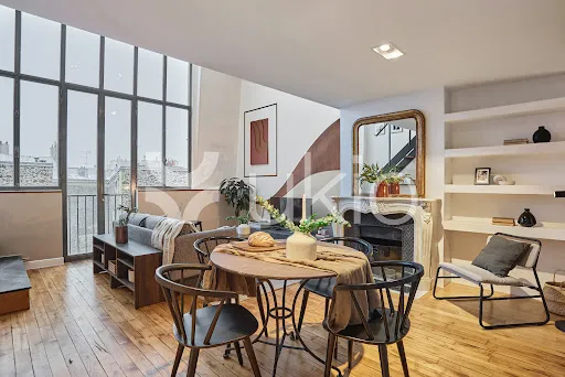 Séjour - Appartement de Luxe Rénové avec Ascenseur à Paris 5ᵉ