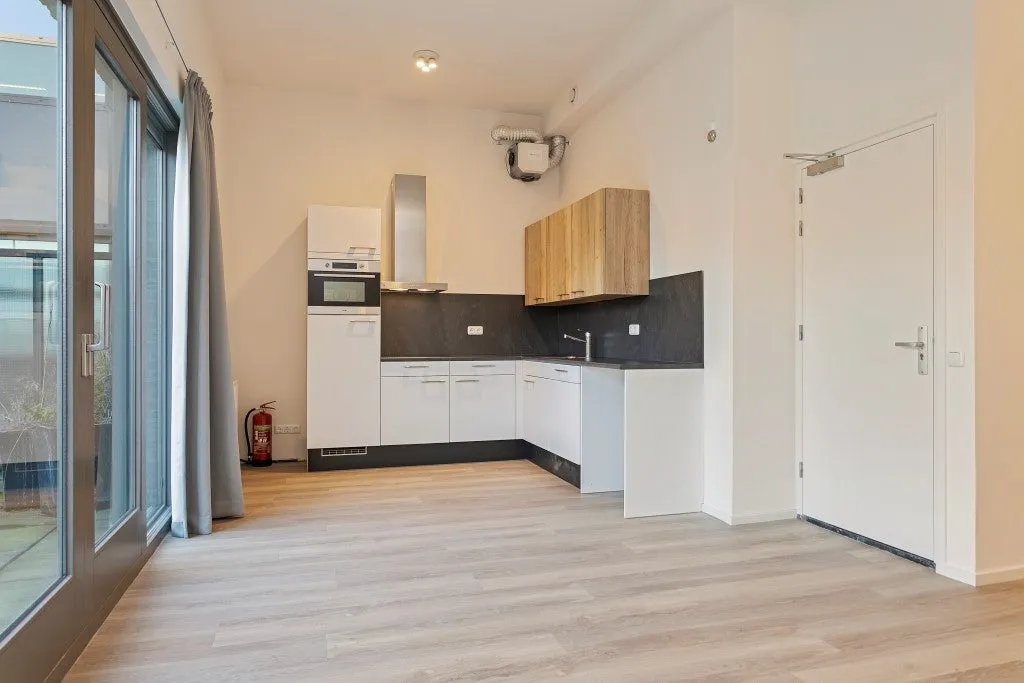 Köök - Studio with Balcony in Eindhoven