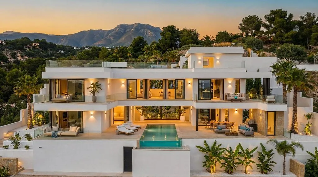 Piscine - Chalet with Sea View and Pool in Calpe