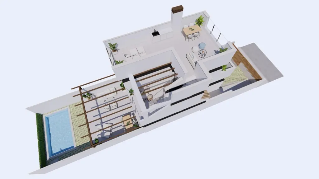 Semi-Detached Villa with Pool in Los Alcázares