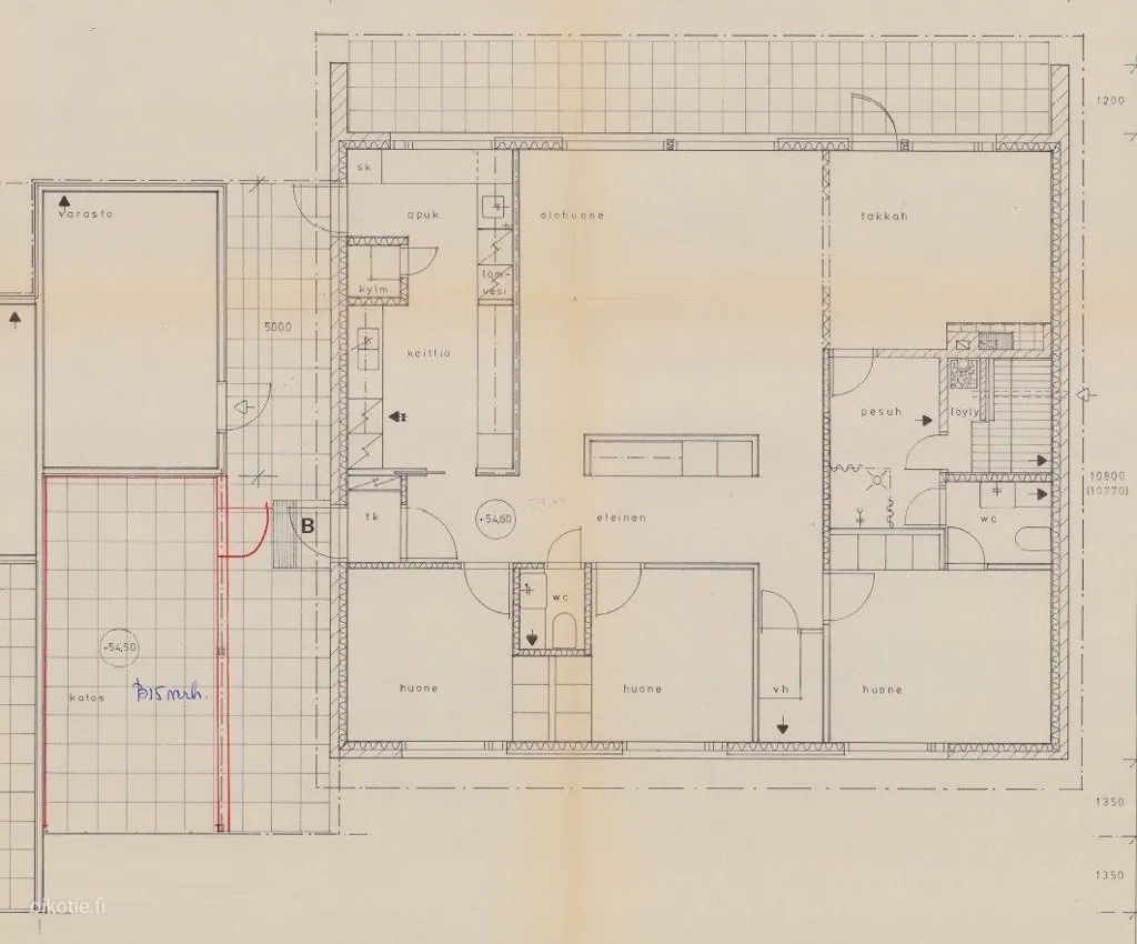 Plan - Spacious Apartment with Sauna in Kuusankoski