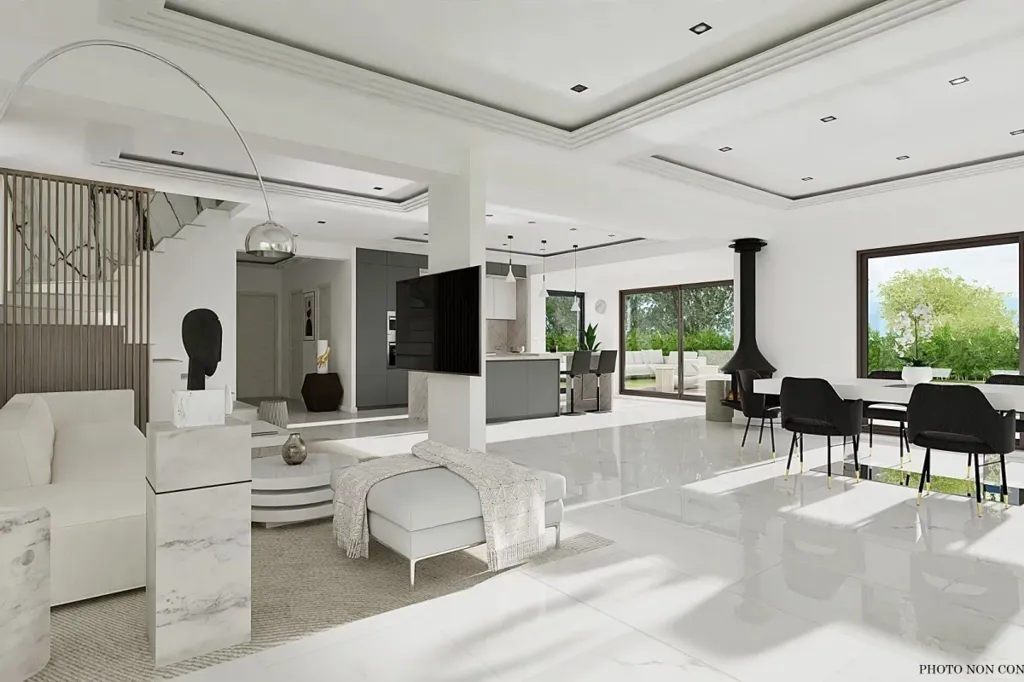 Dining Room - Contemporary Villa in Secure Domain, Castellaras