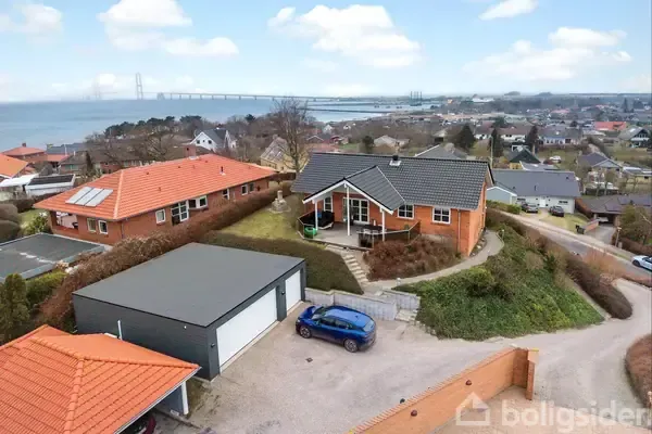 Vue aérienne - Fenced Villa with Garden in Korsør