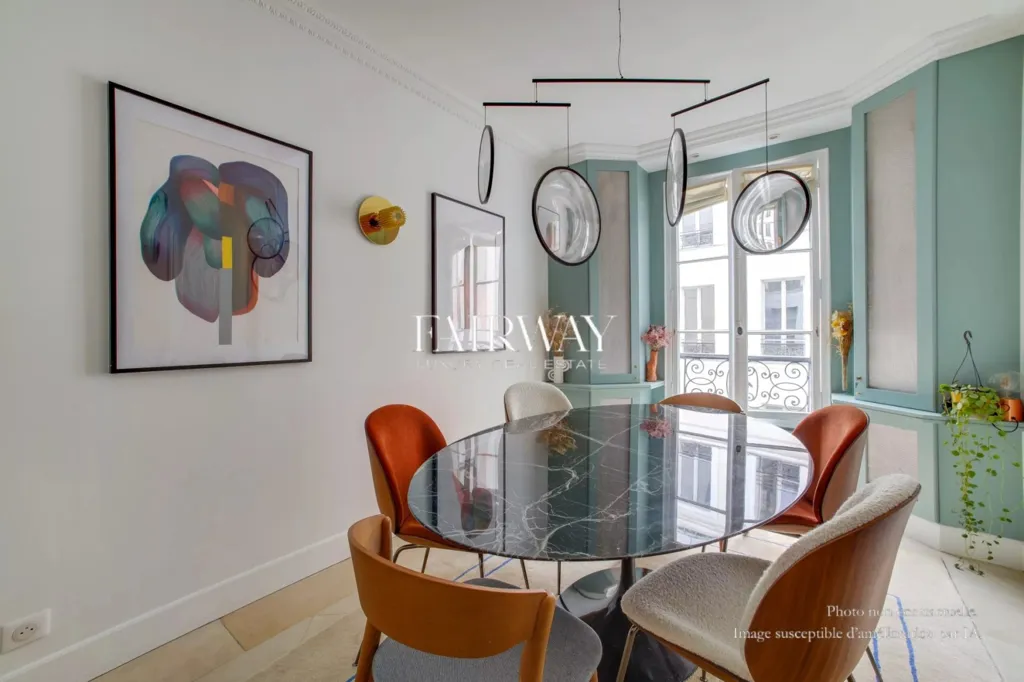 Söögituba - Haussmannian Flat with Courtyard View in Paris 8e