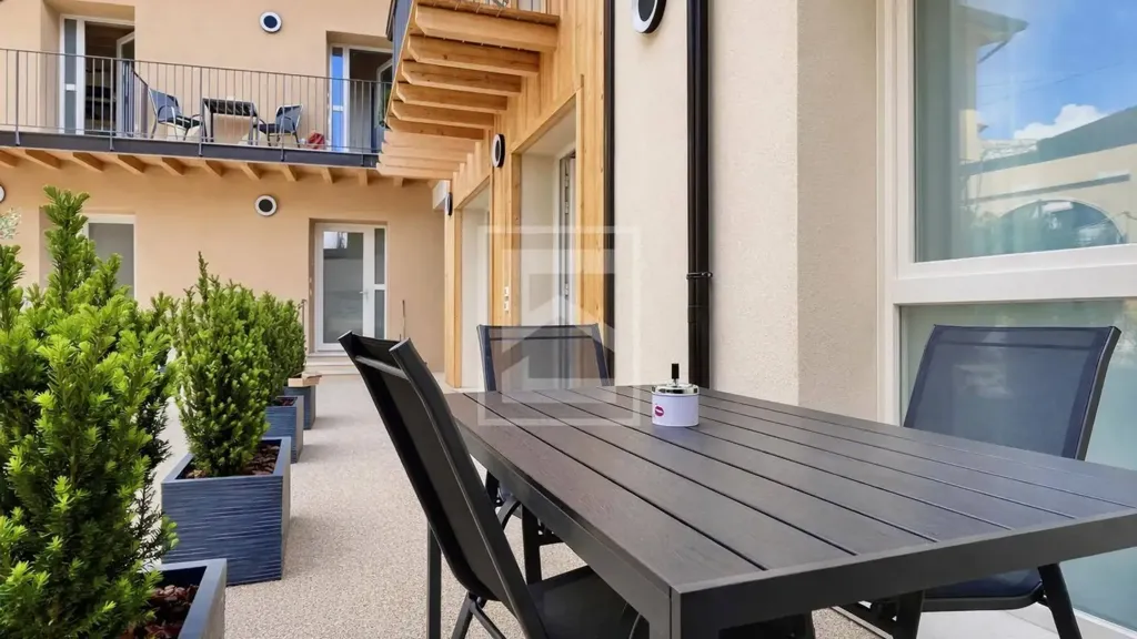 Terrace - Restored Triplex with Garden View in Manerba del Garda