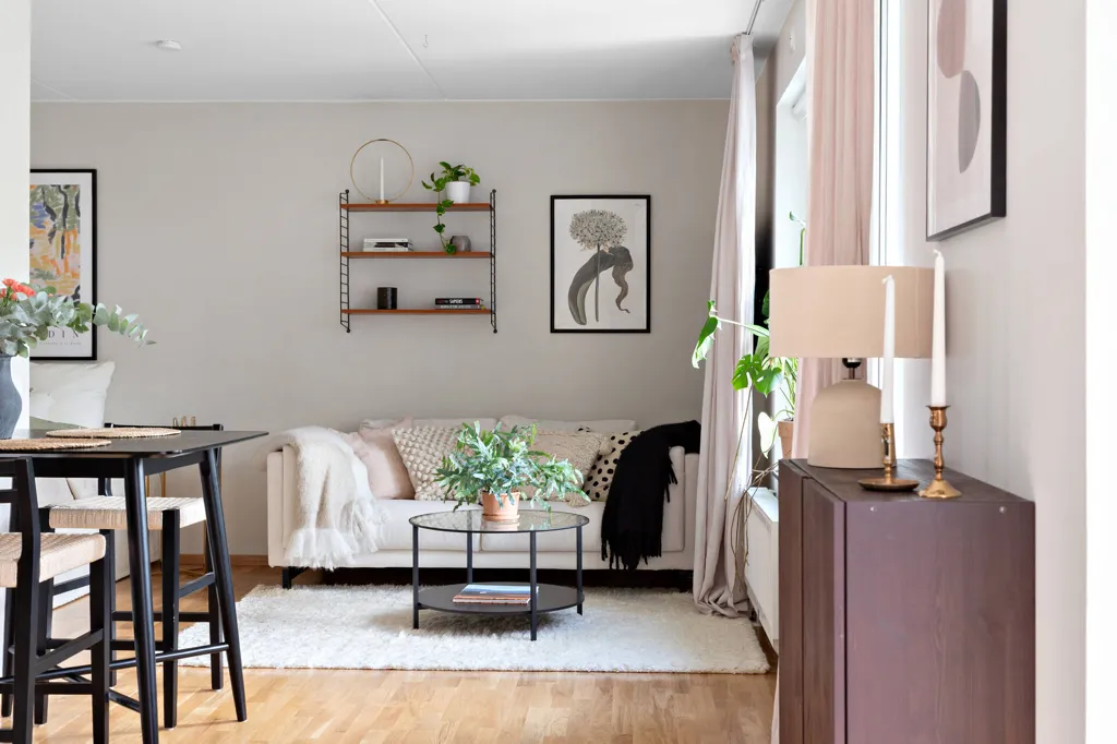Séjour - Modern Apartment with Balcony in Nya Hovås, Göteborg