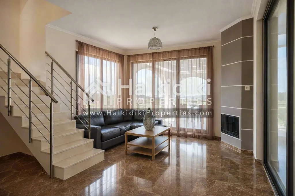 Séjour - Detached House with Sea View in Kassandra