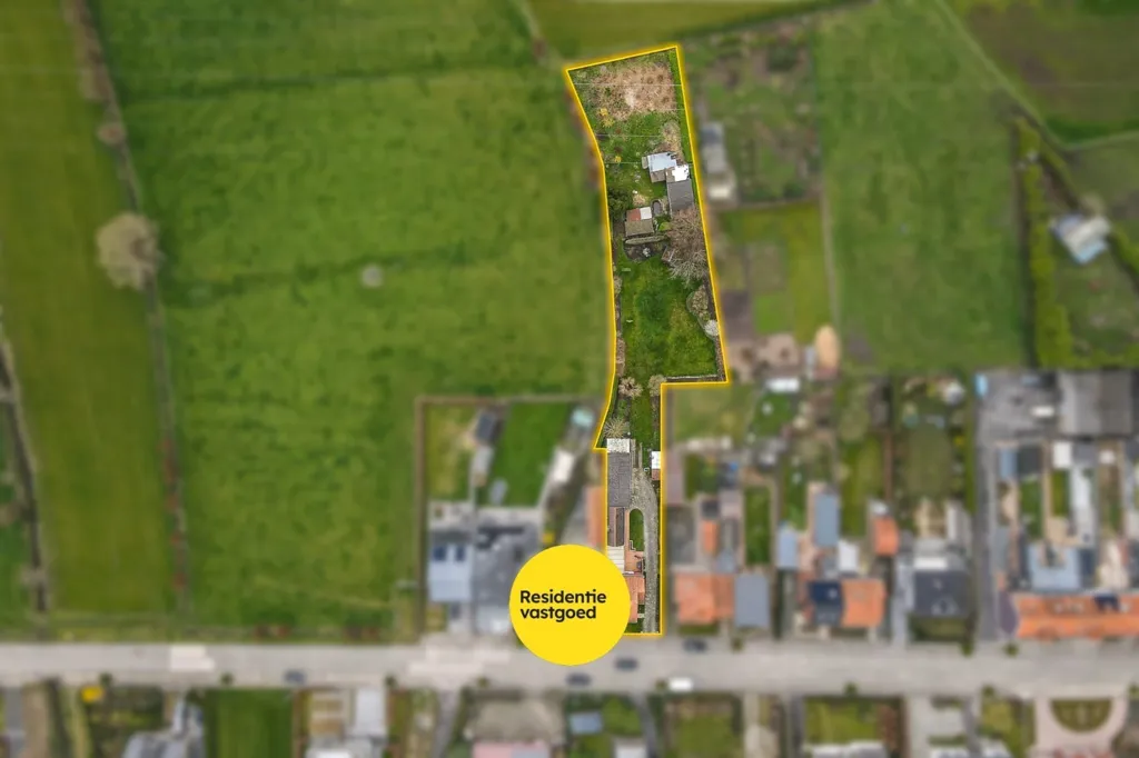 Vue aérienne - Maison Spacieuse avec Jardin Sud-Ouest à Zedelgem