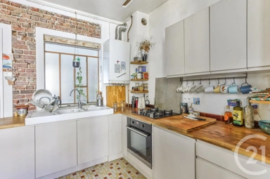 Cuisine - Appartement 2 Pièces avec Jardin à Aubervilliers