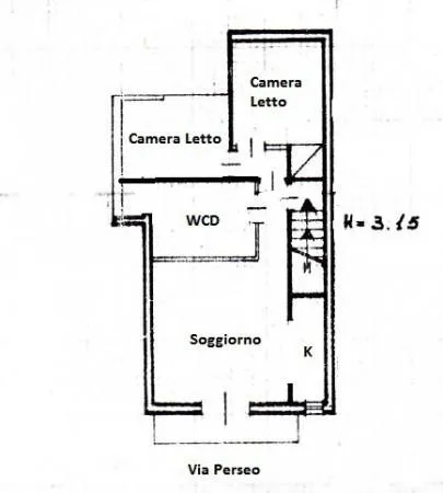 Plan - Trilocale with Beach Proximity in Alcamo