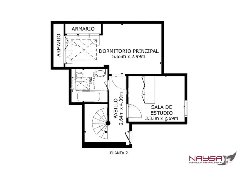 Plan - Duplex with Balcony in Eduardo Dato Street