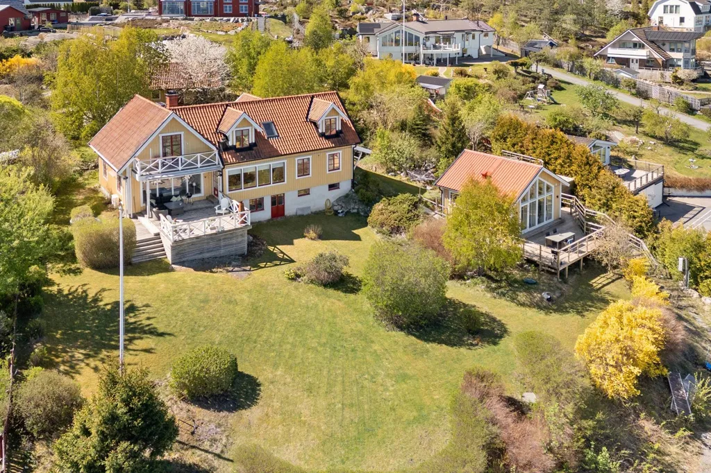 Vue aérienne - Seafront Villa with Panoramic Views in Österåker