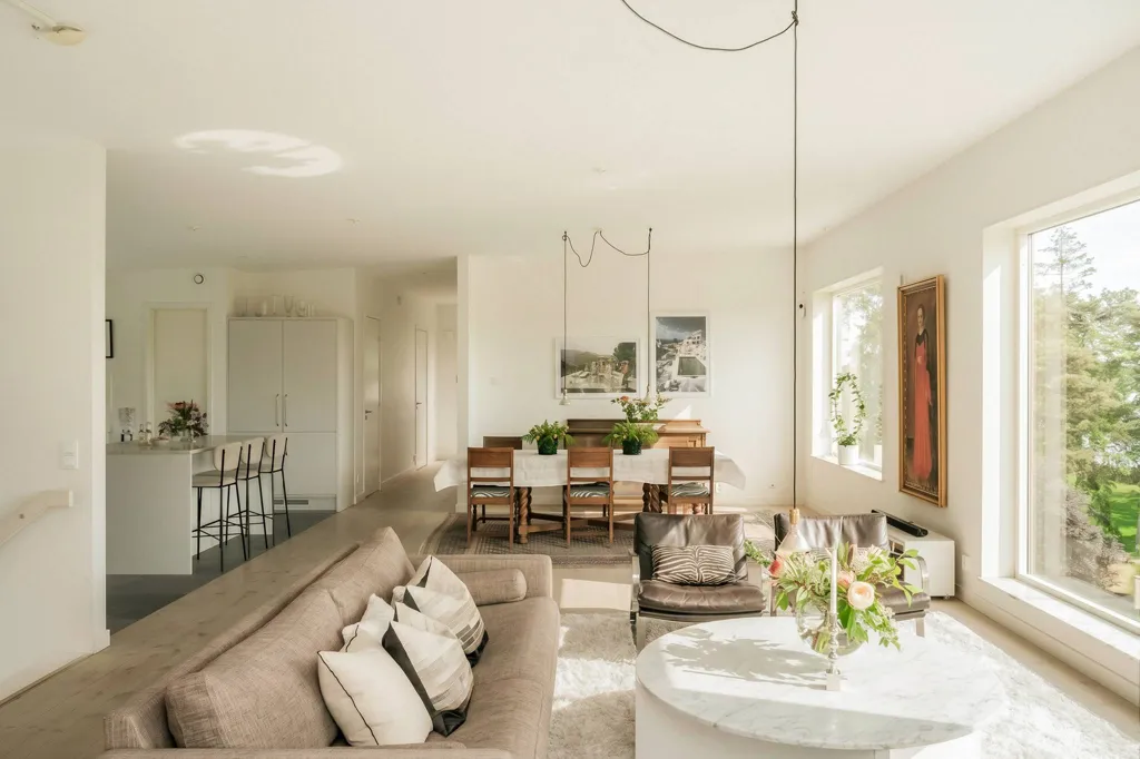 Soggiorno - Contemporary Villa with Sea View in Skogsö