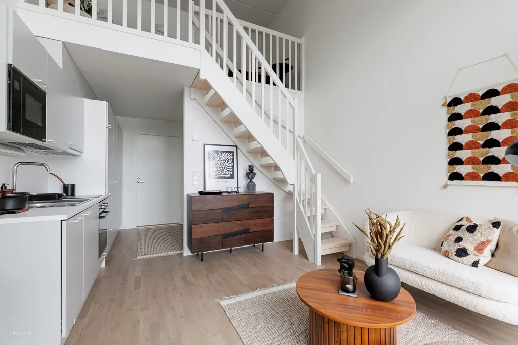 Wohnzimmer - Modern Flat with Terrace in Lamminrahka, Kangasala