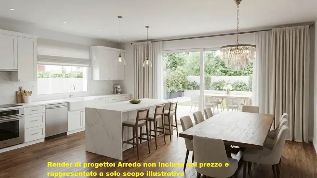 Köök - Modern Villa with Private Garden in Filago