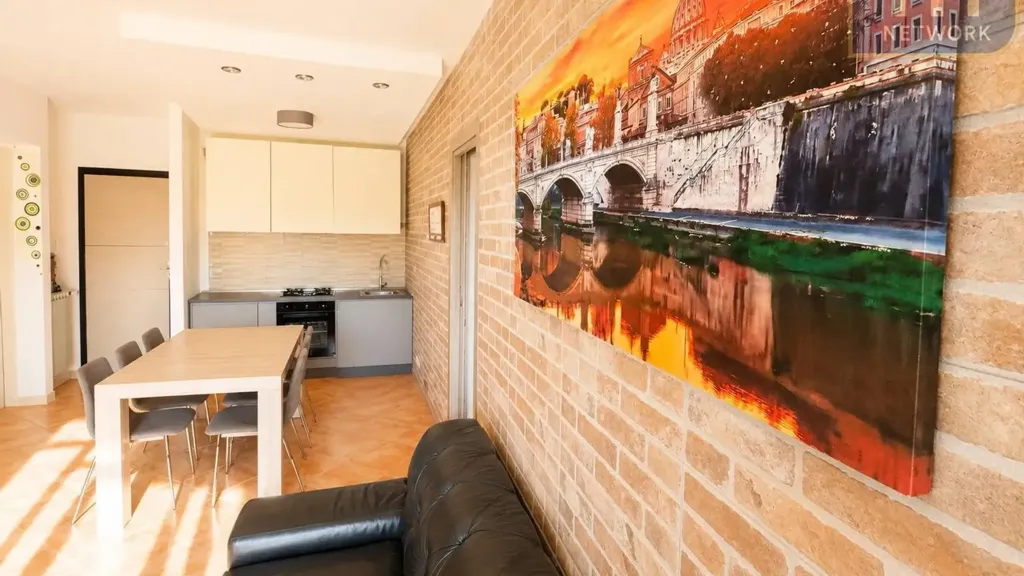 Séjour - Rustic Bilocale with Terrace in Rome